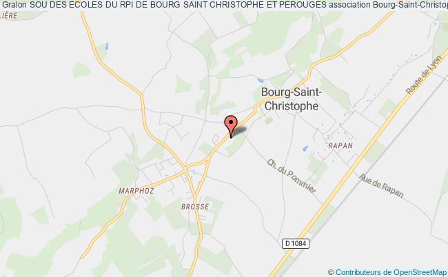 plan association Sou Des Ecoles Du Rpi De Bourg Saint Christophe Et Perouges Bourg-Saint-Christophe