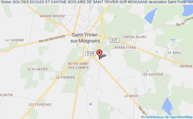 plan association Sou Des Ecoles Et Cantine Scolaire De Saint Trivier Sur Moignans Saint-Trivier-sur-Moignans