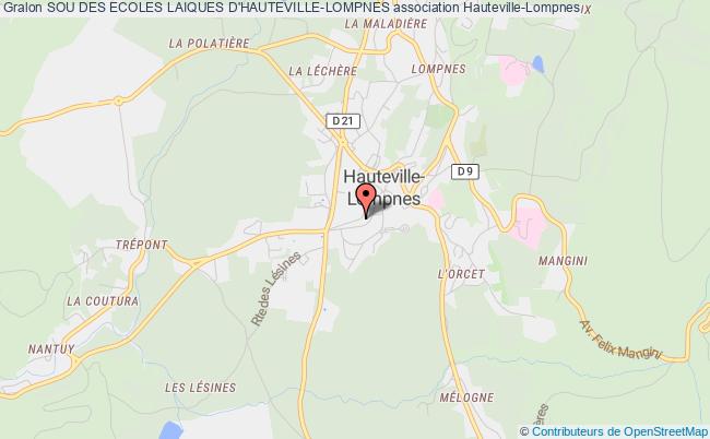 plan association Sou Des Ecoles Laiques D'hauteville-lompnes Hauteville-Lompnes