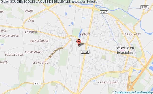 plan association Sou Des Ecoles Laiques De Belleville Belleville