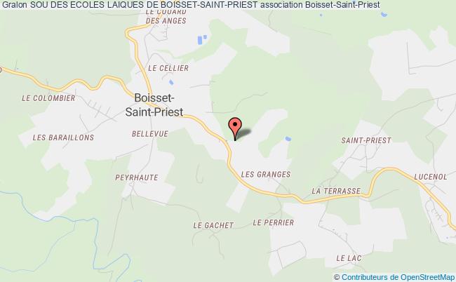 plan association Sou Des Ecoles Laiques De Boisset-saint-priest Boisset-Saint-Priest