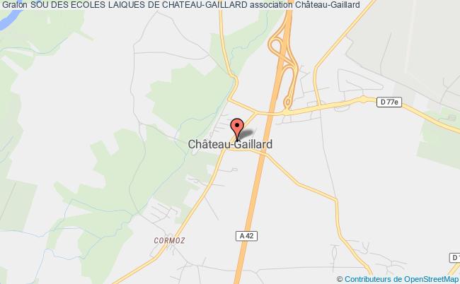 plan association Sou Des Ecoles Laiques De Chateau-gaillard Château-Gaillard