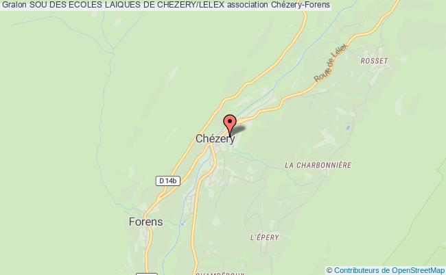 plan association Sou Des Ecoles Laiques De Chezery/lelex Chézery-Forens