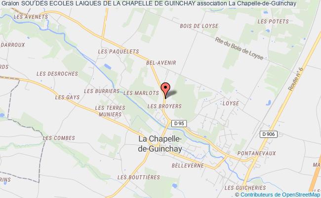 plan association Sou Des Ecoles Laiques De La Chapelle De Guinchay La    Chapelle-de-Guinchay