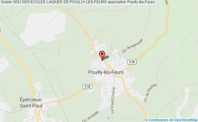 plan association Sou Des Ecoles Laiques De Pouilly-les-feurs Pouilly-lès-Feurs