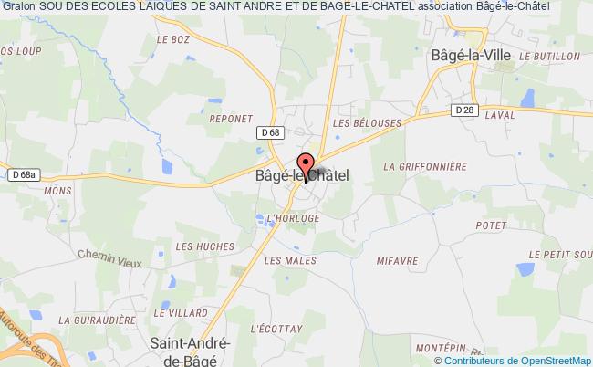 plan association Sou Des Ecoles Laiques De Saint Andre Et De Bage-le-chatel Bâgé-le-Châtel