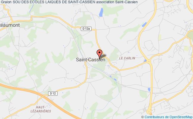 plan association Sou Des Ecoles Laiques De Saint-cassien Saint-Cassien