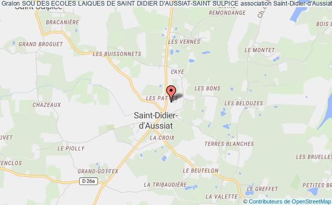 plan association Sou Des Ecoles Laiques De Saint Didier D'aussiat-saint Sulpice Saint-Didier-d'Aussiat