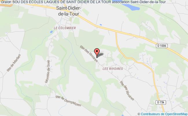 plan association Sou Des Ecoles Laiques De Saint Didier De La Tour Saint-Didier-de-la-Tour