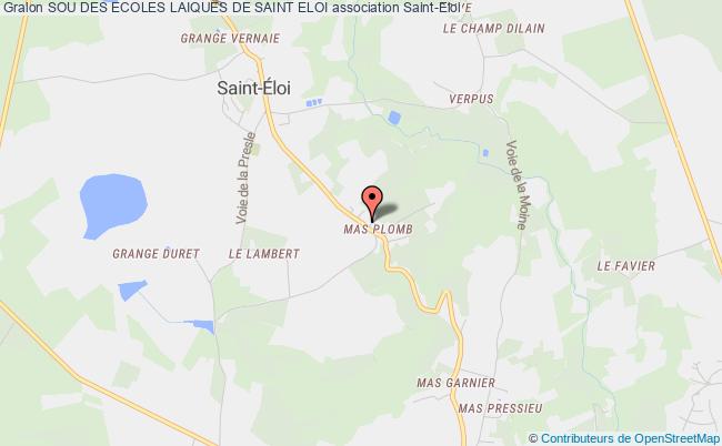 plan association Sou Des Ecoles Laiques De Saint Eloi Saint-Éloi