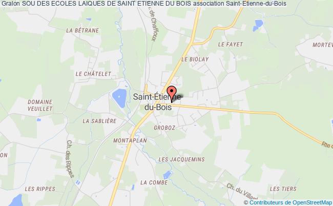 plan association Sou Des Ecoles Laiques De Saint Etienne Du Bois Saint-Étienne-du-Bois