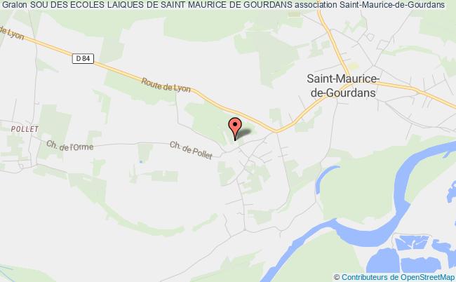 plan association Sou Des Ecoles Laiques De Saint Maurice De Gourdans Saint-Maurice-de-Gourdans
