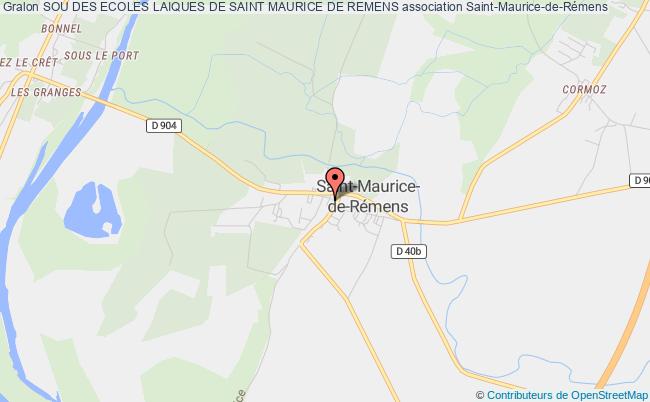 plan association Sou Des Ecoles Laiques De Saint Maurice De Remens Saint-Maurice-de-Rémens
