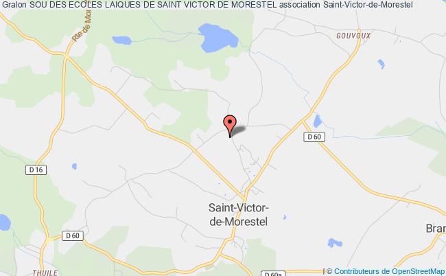 plan association Sou Des Ecoles Laiques De Saint Victor De Morestel Saint-Victor-de-Morestel