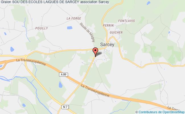 plan association Sou Des Ecoles Laiques De Sarcey Sarcey