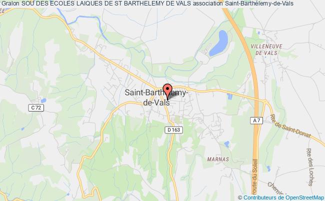 plan association Sou Des Ecoles Laiques De St Barthelemy De Vals SAINT-BARTHELEMY-DE-VALS