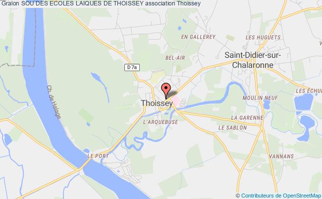 plan association Sou Des Ecoles Laiques De Thoissey Thoissey