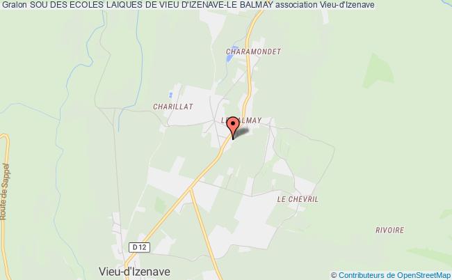 plan association Sou Des Ecoles Laiques De Vieu D'izenave-le Balmay Vieu-d'Izenave