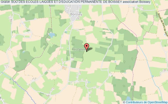 plan association Sou Des Ecoles Laiques Et D'education Permanente De Boissey Boissey