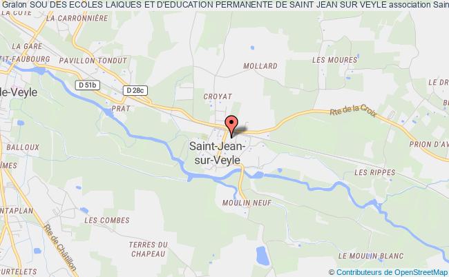 plan association Sou Des Ecoles Laiques Et D'education Permanente De Saint Jean Sur Veyle Saint-Jean-sur-Veyle