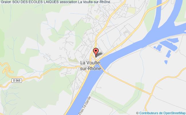 plan association Sou Des Ecoles Laiques La    Voulte-sur-Rhône