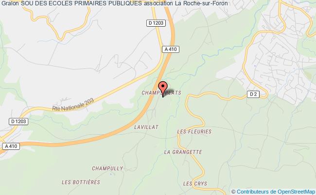 plan association Sou Des Ecoles Primaires Publiques La    Roche-sur-Foron