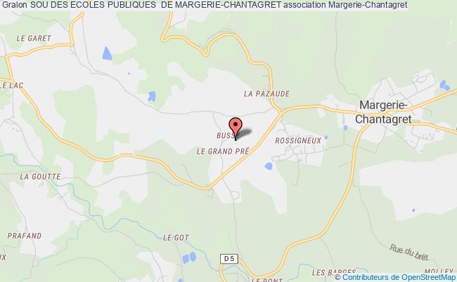 plan association Sou Des Ecoles Publiques  De Margerie-chantagret Margerie-Chantagret
