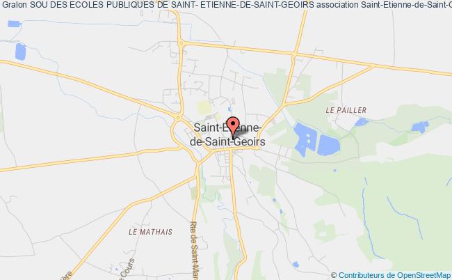 plan association Sou Des Ecoles Publiques De Saint- Etienne-de-saint-geoirs Saint-Étienne-de-Saint-Geoirs