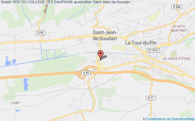 plan association Sou Du College Les Dauphins Saint-Jean-de-Soudain