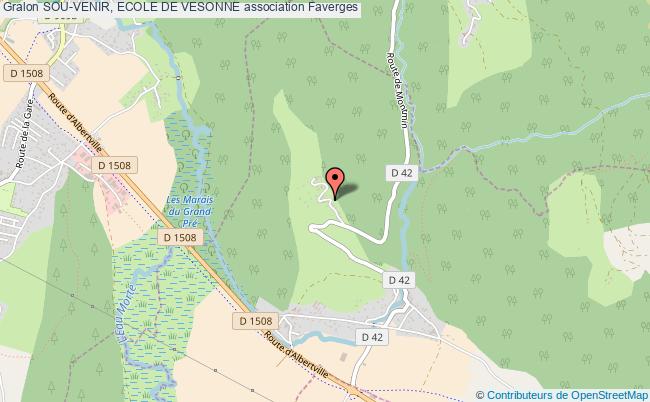 plan association Sou-venir, Ecole De Vesonne Faverges-Seythenex