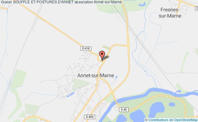 plan association Souffle Et Postures D'annet Annet-sur-Marne