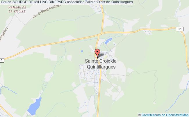 plan association Source De Milhac Bikeparc Sainte-Croix-de-Quintillargues