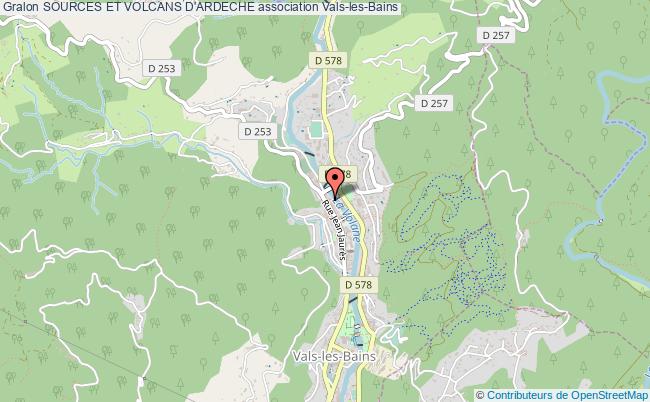 plan association Sources Et Volcans D'ardeche Vals-les-Bains