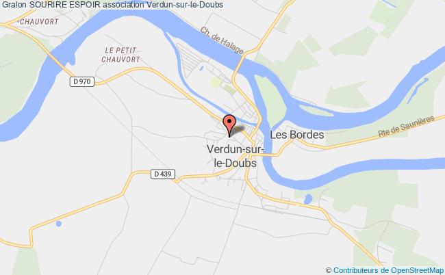 plan association Sourire Espoir Verdun-sur-le-Doubs