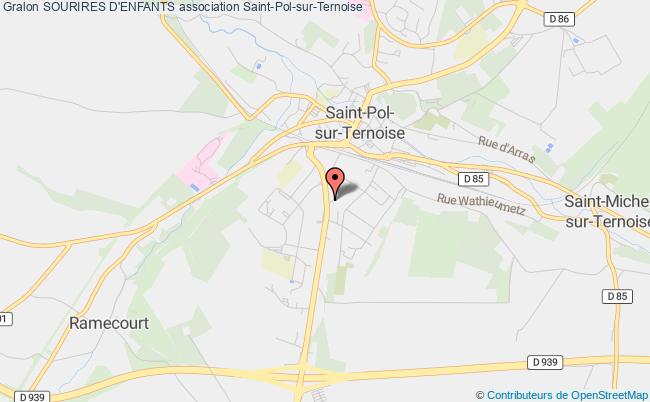 plan association Sourires D'enfants Saint-Pol-sur-Ternoise