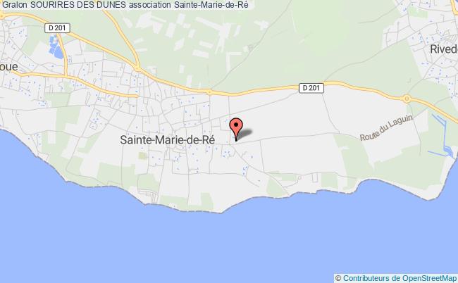 plan association Sourires Des Dunes Sainte-Marie-de-Ré