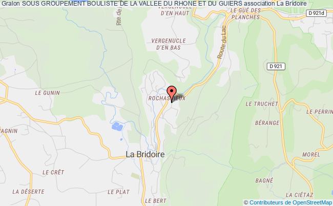 plan association Sous Groupement Bouliste De La Vallee Du Rhone Et Du Guiers La Bridoire