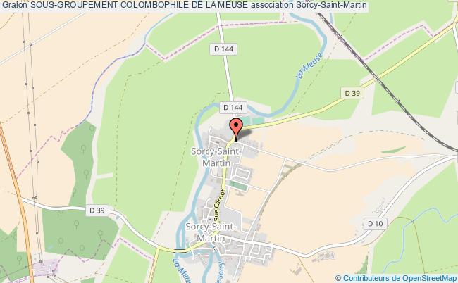 plan association Sous-groupement Colombophile De La Meuse Sorcy-Saint-Martin