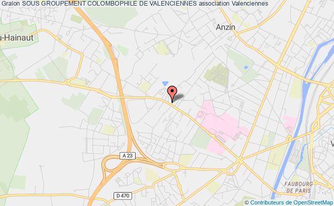 plan association Sous Groupement Colombophile De Valenciennes Valenciennes