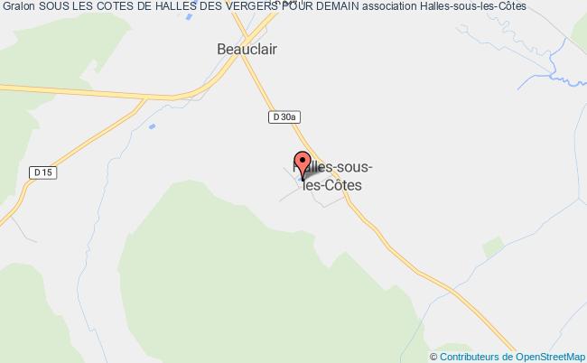 plan association Sous Les Cotes De Halles Des Vergers Pour Demain Halles-sous-les-Côtes