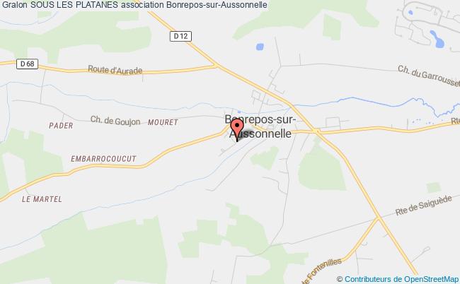 plan association Sous Les Platanes Bonrepos-sur-Aussonnelle