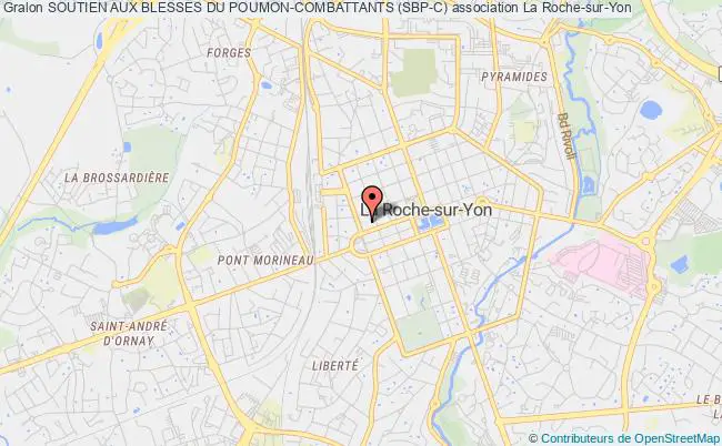 plan association Soutien Aux Blesses Du Poumon-combattants (sbp-c) La    Roche-sur-Yon