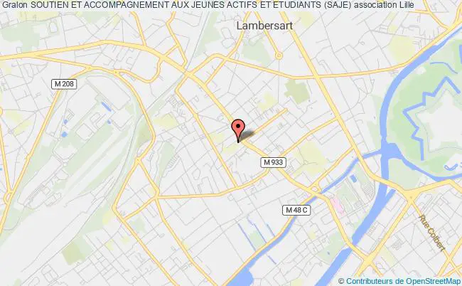 plan association Soutien Et Accompagnement Aux Jeunes Actifs Et Etudiants (saje) Lille