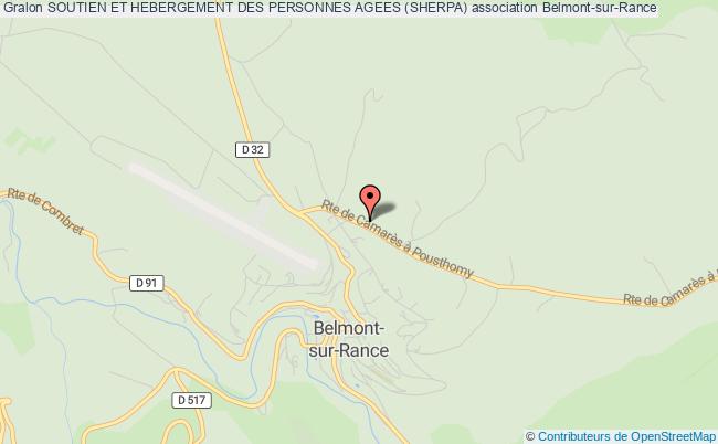 plan association Soutien Et Hebergement Des Personnes Agees (sherpa) Belmont-sur-Rance