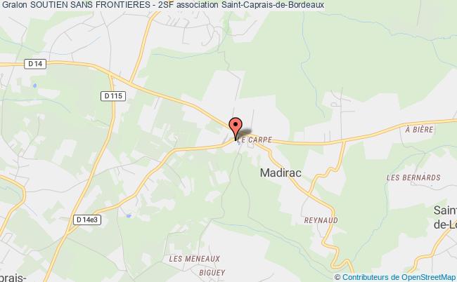 plan association Soutien Sans Frontieres - 2sf Saint-Caprais-de-Bordeaux