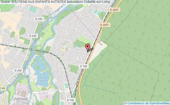plan association Soutiens Aux Enfants Autistes Châlette-sur-Loing