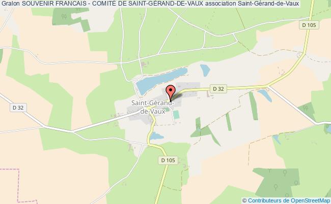 SOUVENIR FRANCAIS - COMITÉ DE SAINT-GÉRAND-DE-VAUX