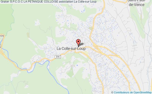 plan association S.p.c.o.c La Petanque Colloise La    Colle-sur-Loup