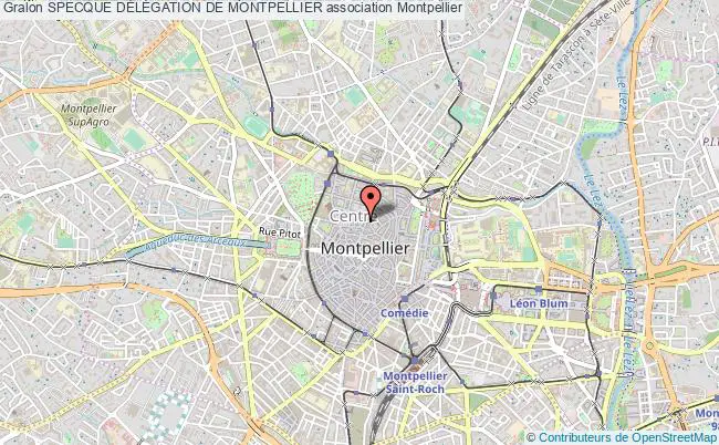 plan association Specque DÉlÉgation De Montpellier Montpellier