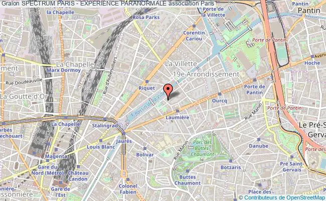 plan association Spectrum Paris - Experience Paranormale Paris